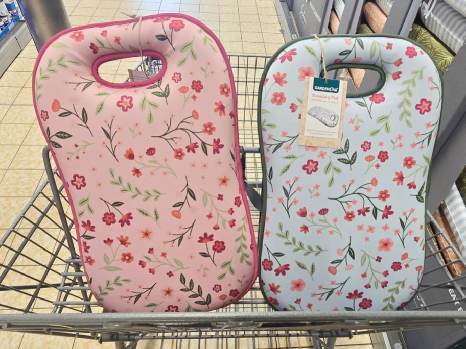 pink and blue kneeling pad 