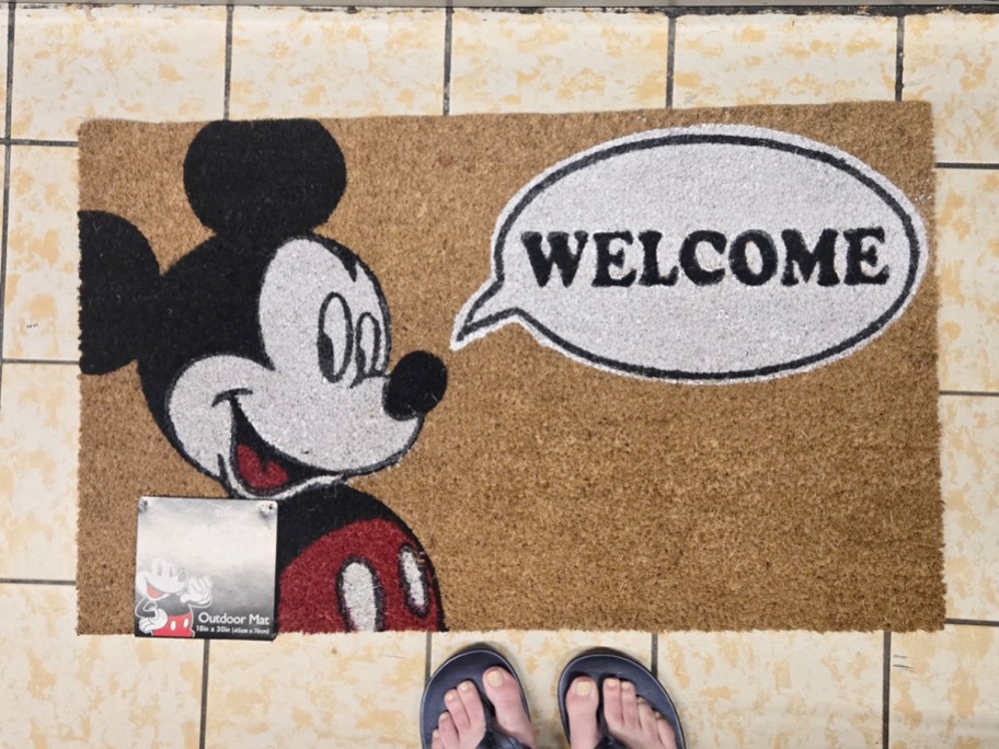 disney welcome coir mat 