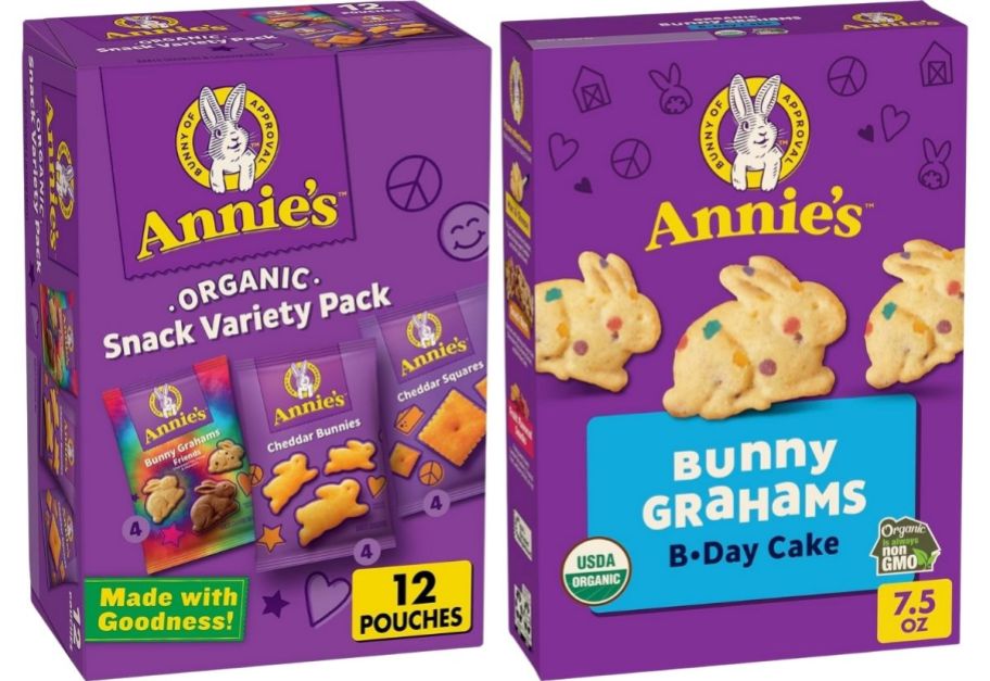 two boxes of annies bunny grahams