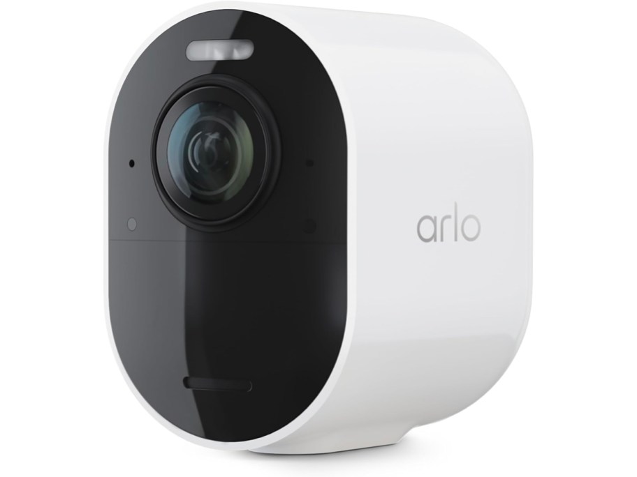 white and black arlo camera