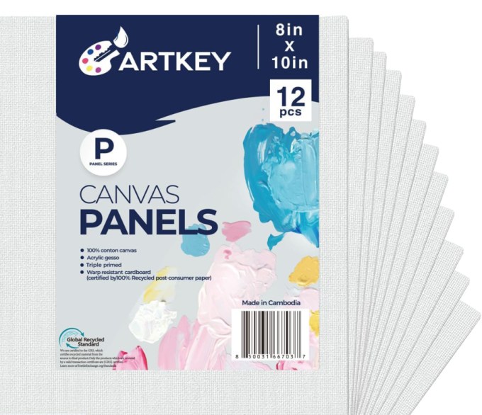 12 pack of white canvas