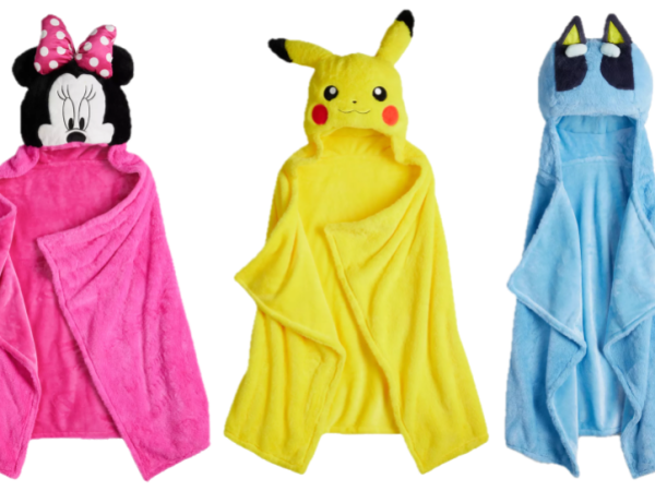 Kids Character Hooded Blankets Only $10 on Kohls.com (Regularly $40)