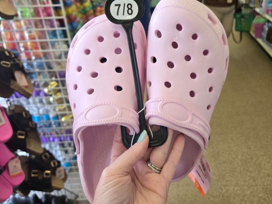 pink MySoft Girls Clogs in had in store