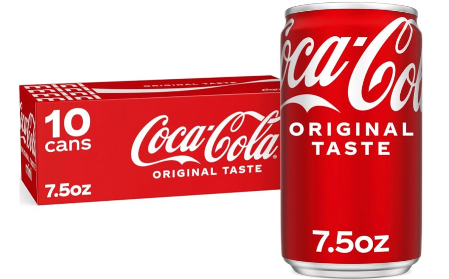 mini 10 pack of coke cans 