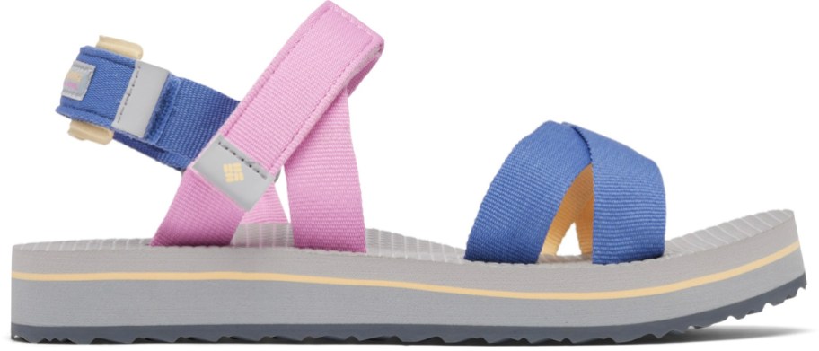 pink and blue columbia sandal