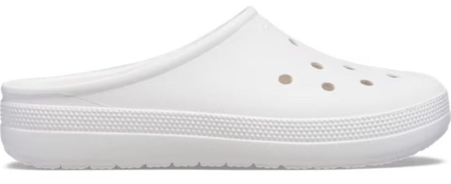 white Crocs Adult Classic Low Profile Clog stock image