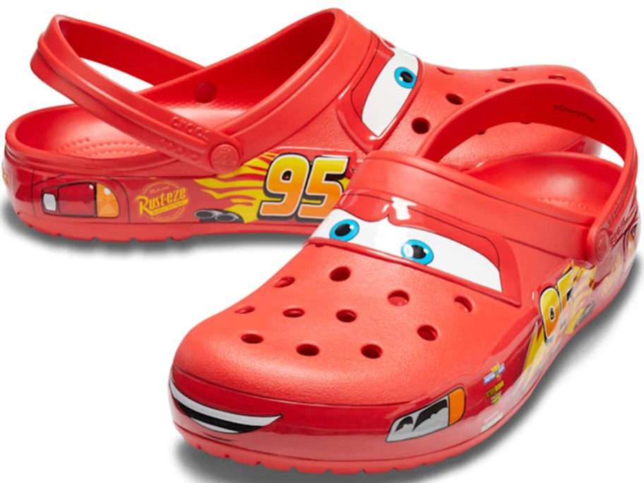 crocs disney lightning mcqueen clogs