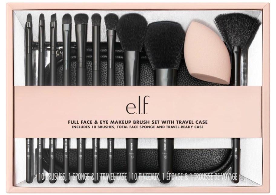 boxed elf makeup brush set