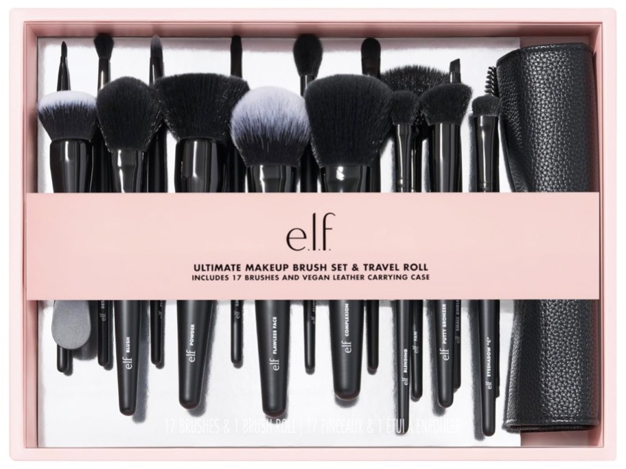 boxed elf makeup brush set