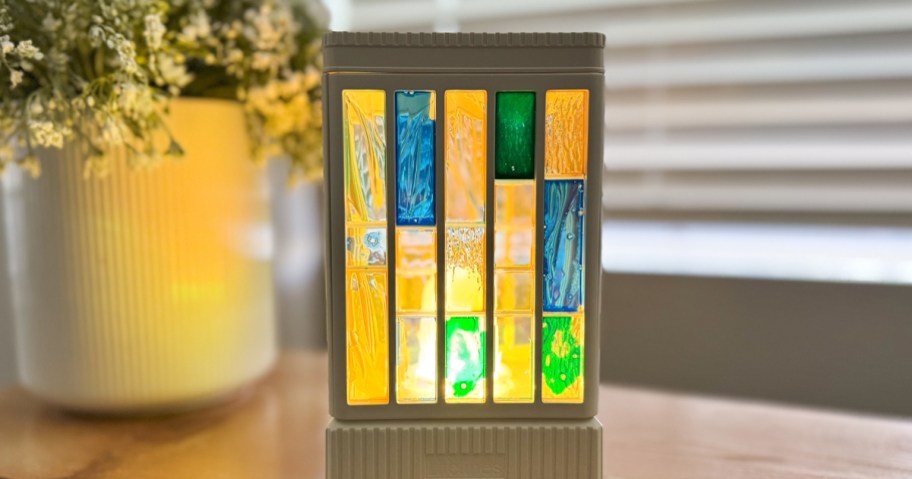 craft kit lamp on a table