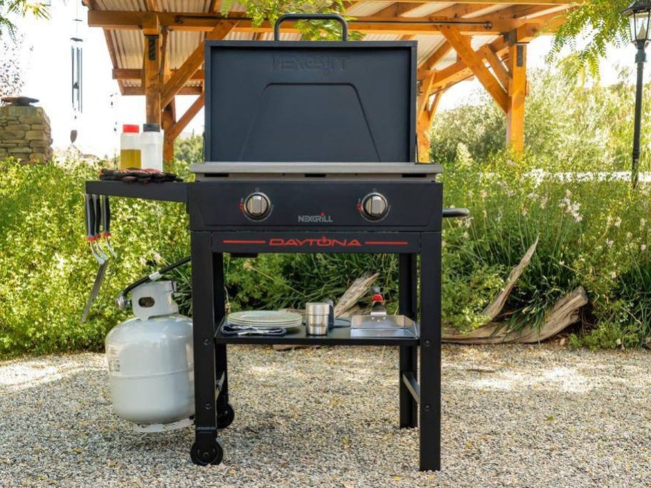 Nexgrill Daytona 2-Burner Propane Gas Grill in yard
