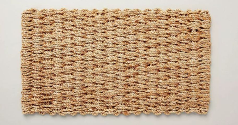 heath and hand weave doormat