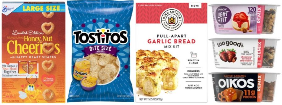 kroger food deals items on white background