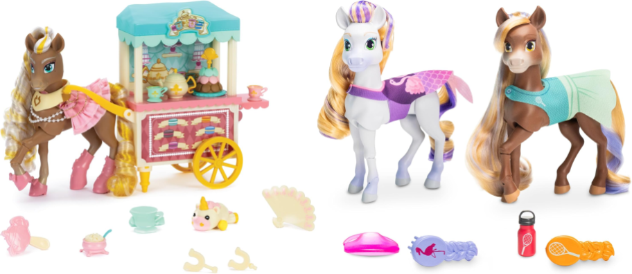 Stock images of two Wild Mane's Horse Playsets
