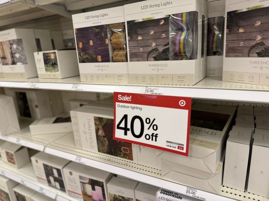 outdoor lighting on a store shelf