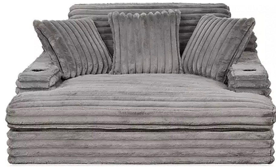 gray oversized lounge chair