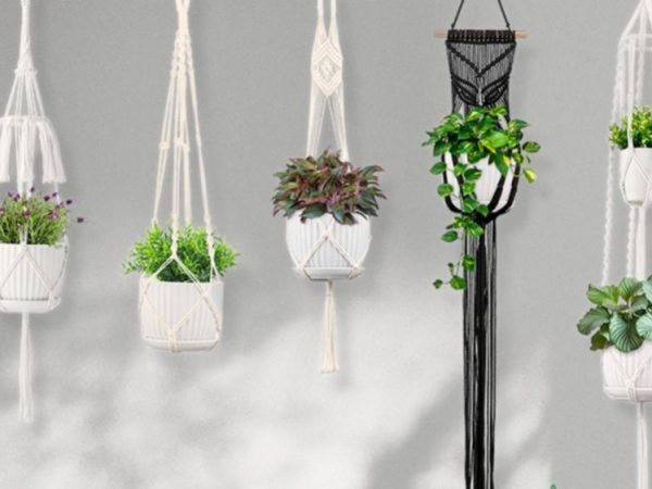Macrame Indoor Plant Hangers 5-Pack Only $12.99 on Amazon (Reg. $23)