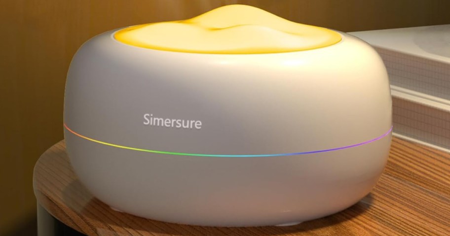 essential oil diffuser on a table