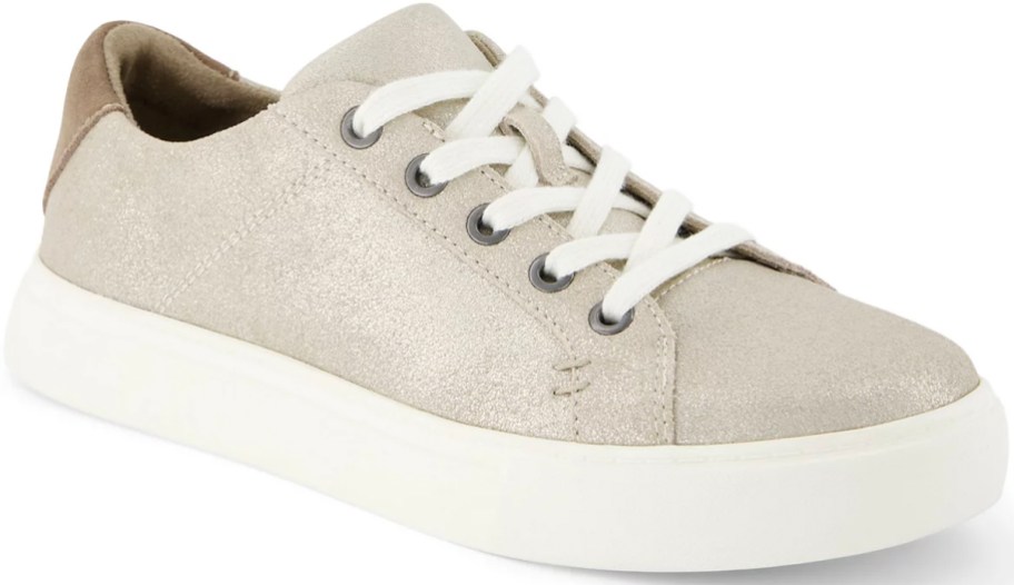 tan glitter toms sneaker