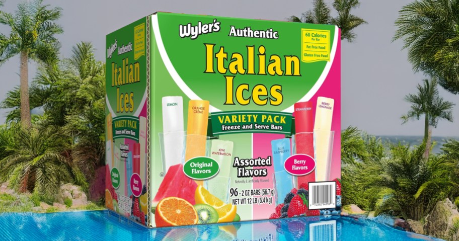 box of italian ice bars