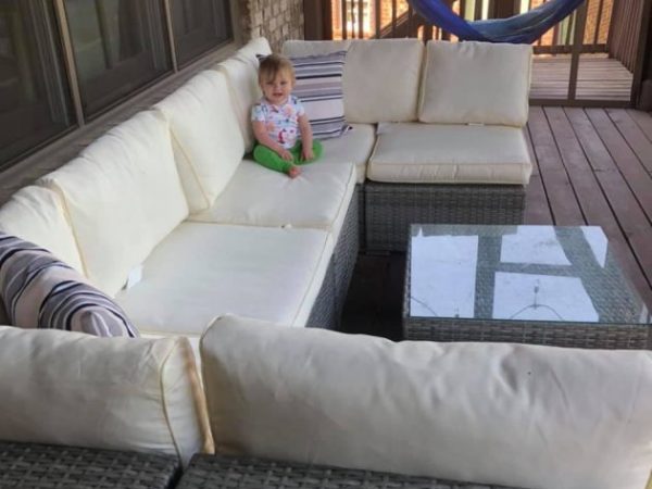 Our Screened-In Patio Furniture Set is On Sale!