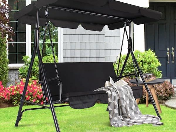 Outdoor 3-Seat Adjustable Canopy Swing only $85.99 shipped (Reg. $190!)