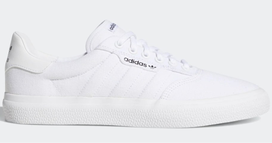 a solid white adidas men's shoe