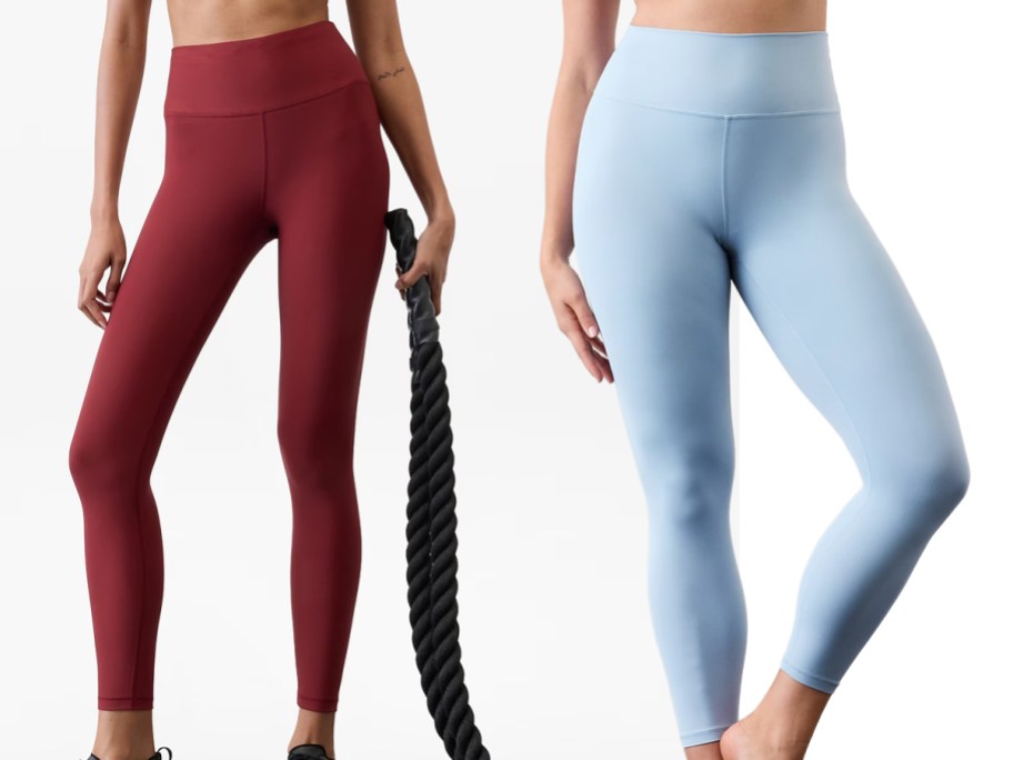 Athleta Interval High-Rise Leggings and Transcend High Rise 7:8 Leggings