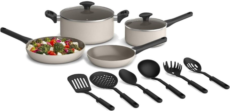 Ceramic Nonstick pans, pots, and utensils 