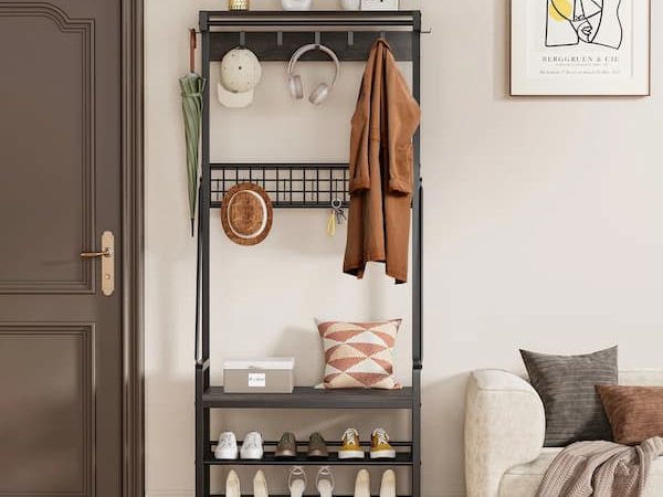 *HOT* Entryway Hall Tree with Hooks & Shoe Storage for just $59.99 shipped {Today Only!}