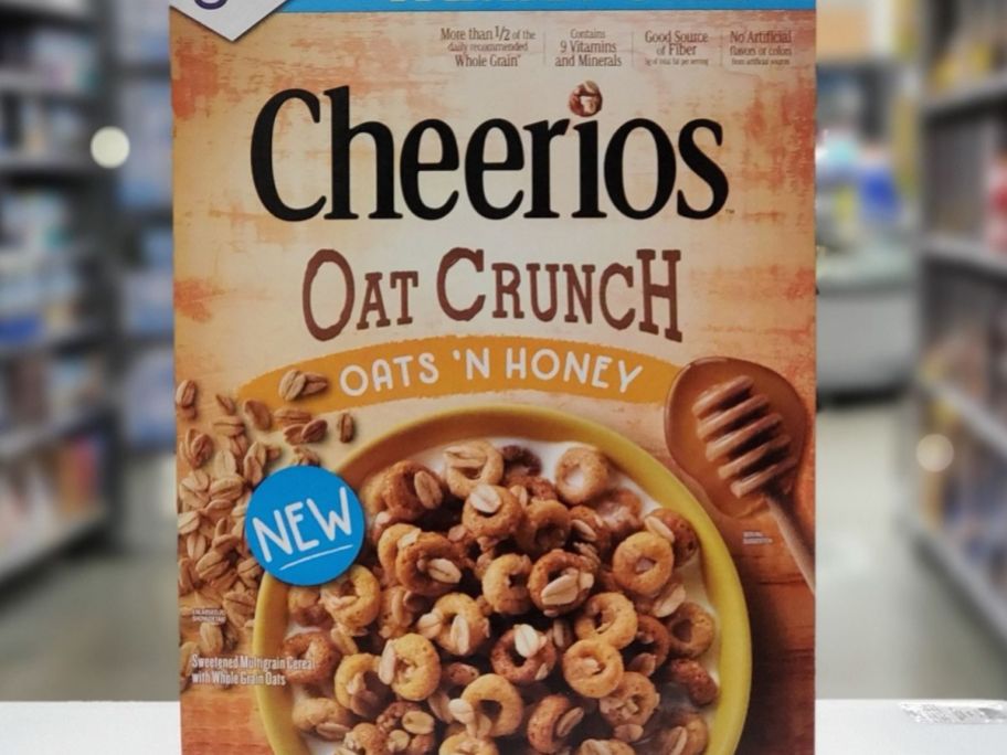 A Box of Cheerios Oat Crunch Cereal