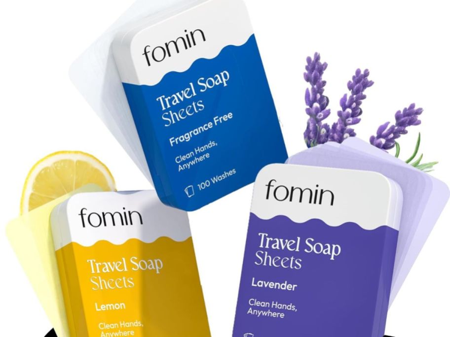 3 Packs of FOMIN Travel Soap