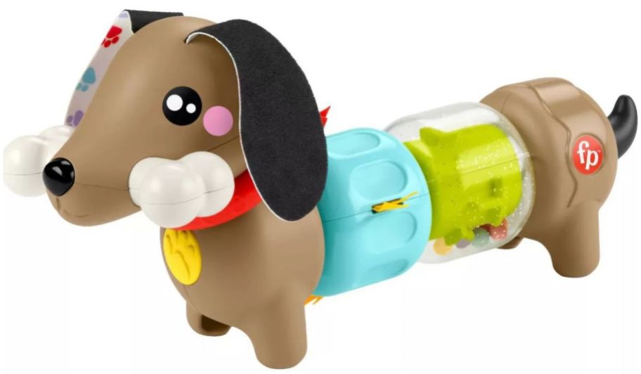 A plastic toy dog 
