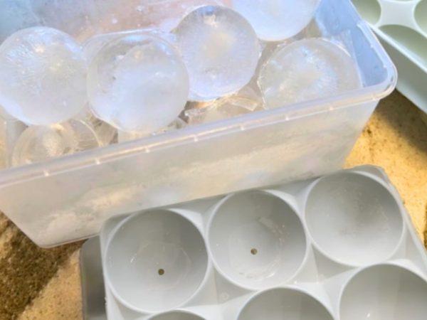 Large Round Ice Cube Trays w/ Bin & Tongs Only $6.49 on Amazon