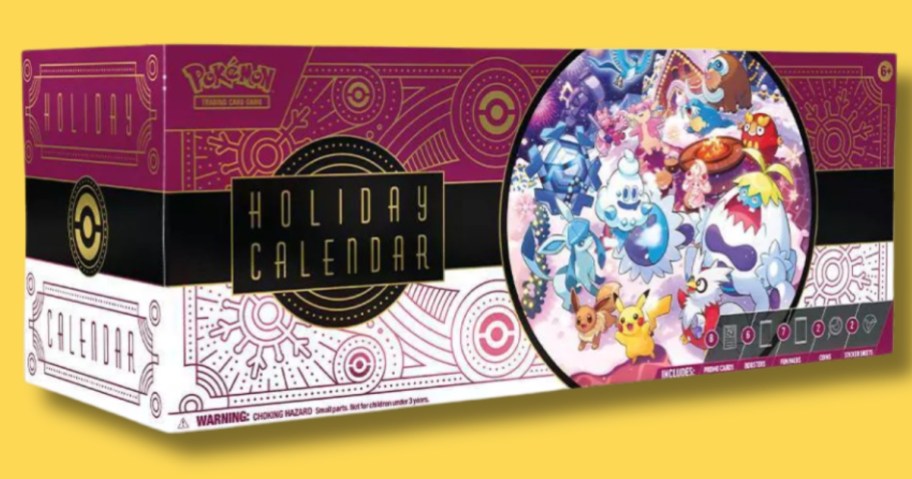 a box for the 2025 Pokémon Trading Card Game: Holiday Calendar