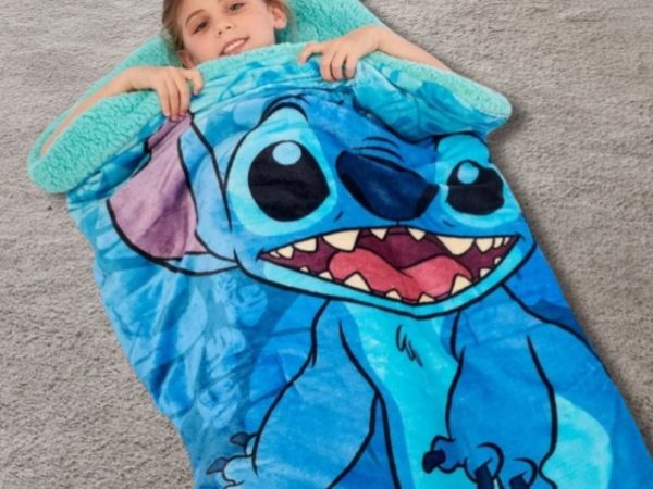 Disney Stitch Cloud Sherpa Sleeping Bag Only $19.99 on Amazon (Regularly $50)
