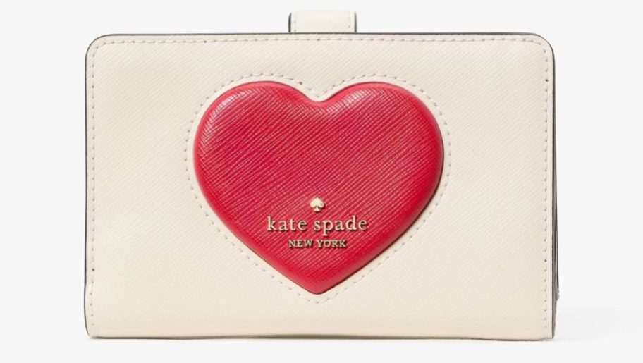 Kate Spade Madison Puffy Heart Medium Bifold Wallet stock image