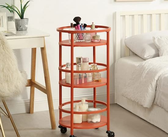 Mainstays 3-Tier Rolling Round Storage Cart from $9.98!