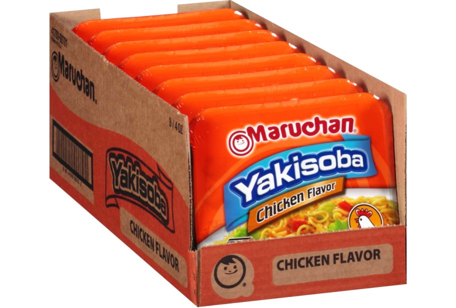 8-pack of Maruchan Yakisoba in chicken flavor