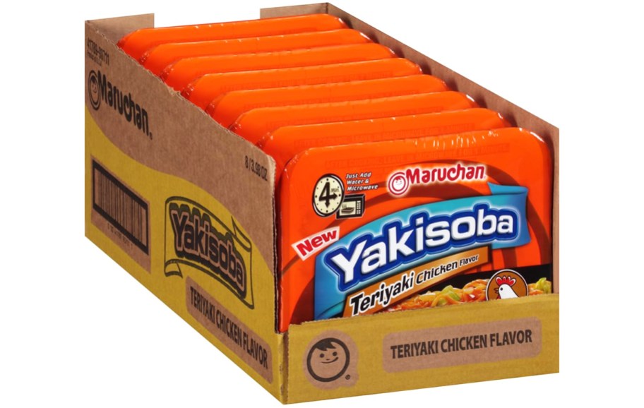 8-pack of Maruchan Yakisoba in teriyaki chicken flavor