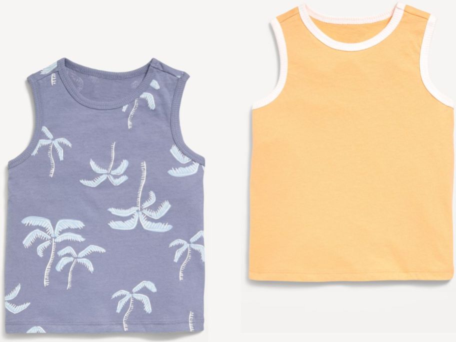 Stock images of two Old Navy Toddler Boy's Tank Tops