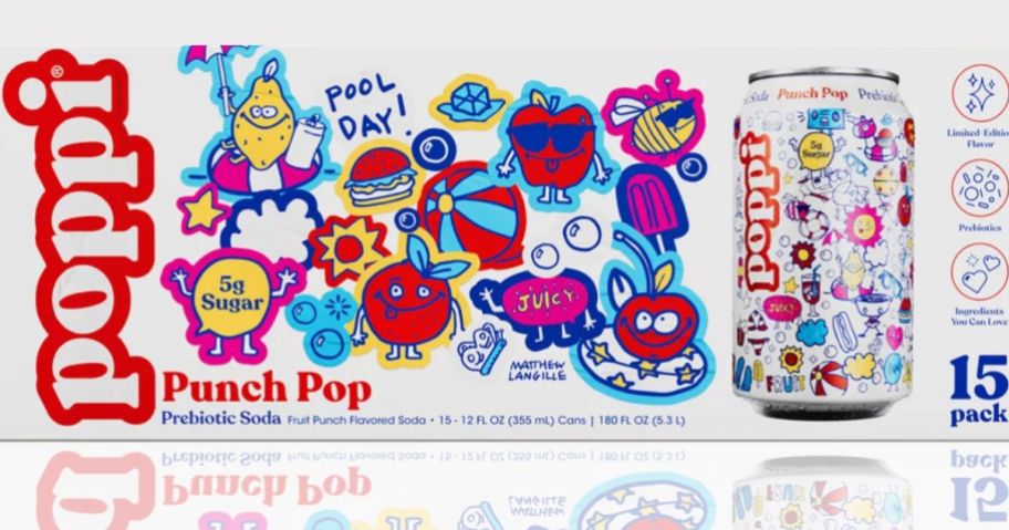 Poppi Punch Pop 15-pack from Sam's Club