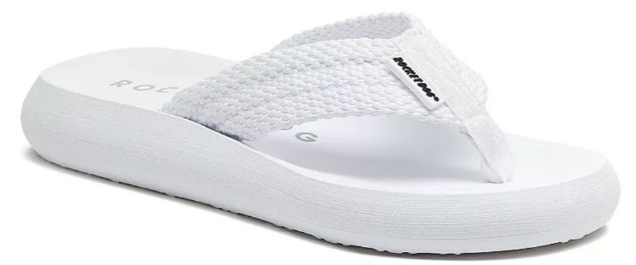 A white flip flop