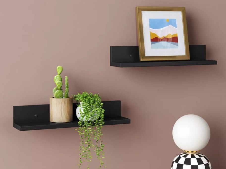 Room Essentials 15 Picture Ledge wall Shelf with Adhesive