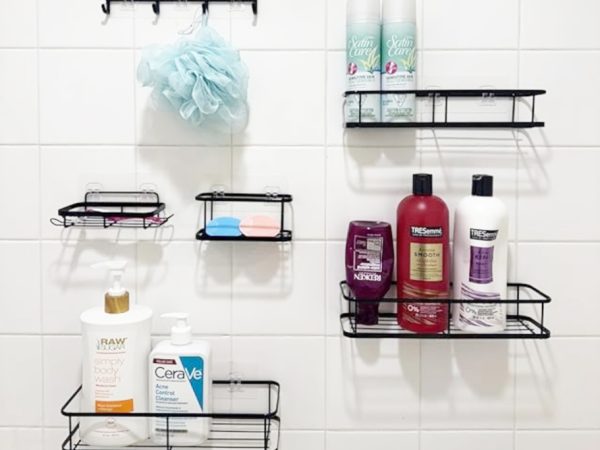 Shower Storage Caddy 6-Piece Set w/ Hooks Only $8.79 on Amazon (Reg. $26)