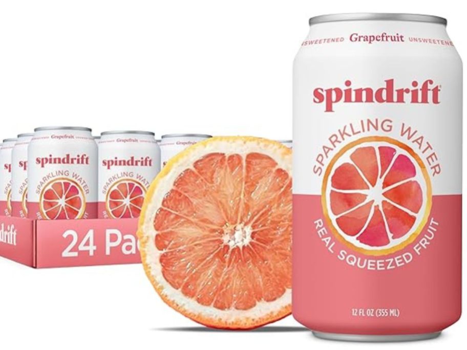 Spindrift Grapefruit cans