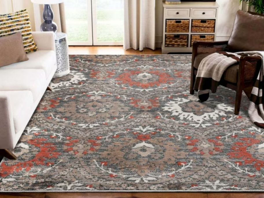 An Oriental Rug in a living room 