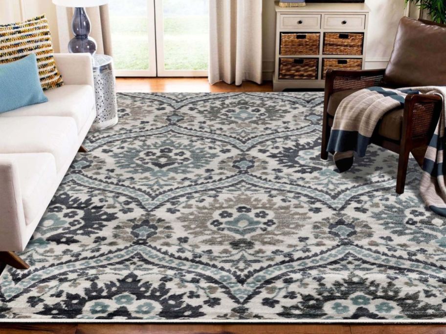 An Oriental Rug in a living room 