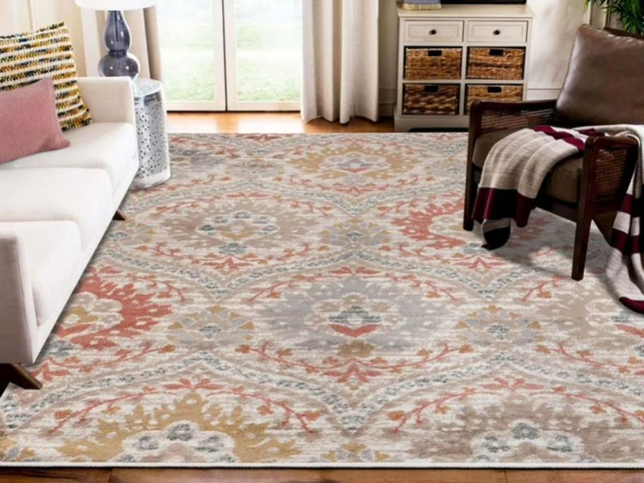 An Oriental Rug in a living room 