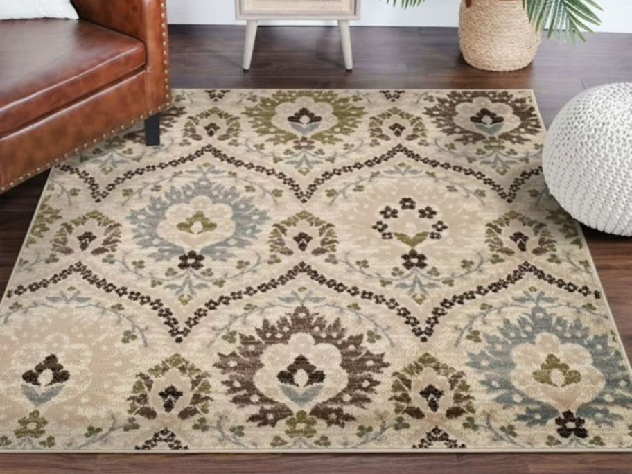 An Oriental Rug in a living room 